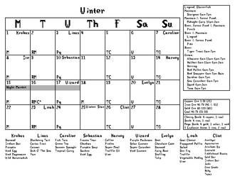 Winter Calendar